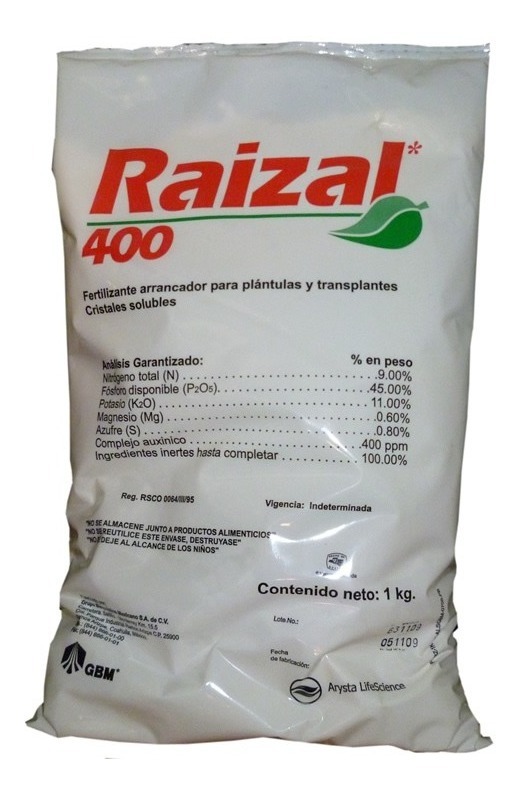 Raizal 400: bioestimulante radicular para cultivos vigorosos.